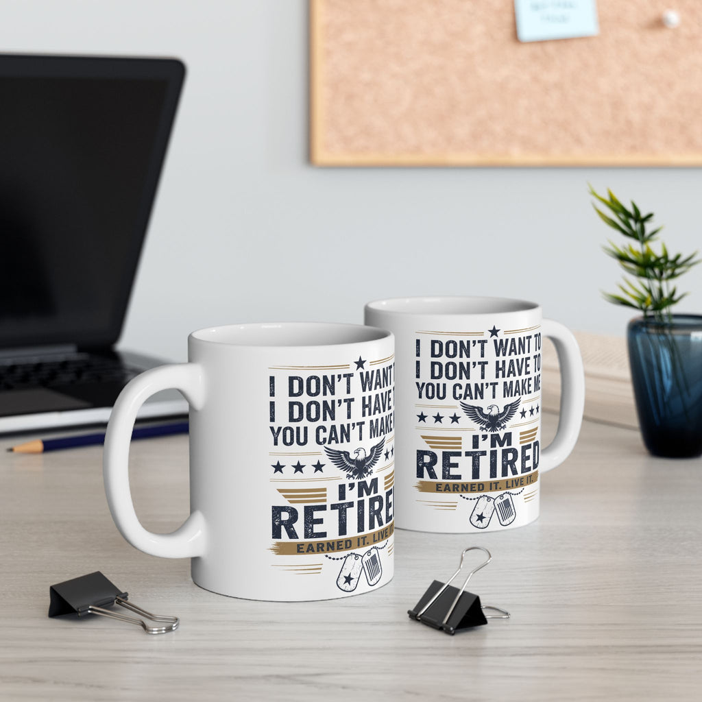 Retired Military Coffee Mug