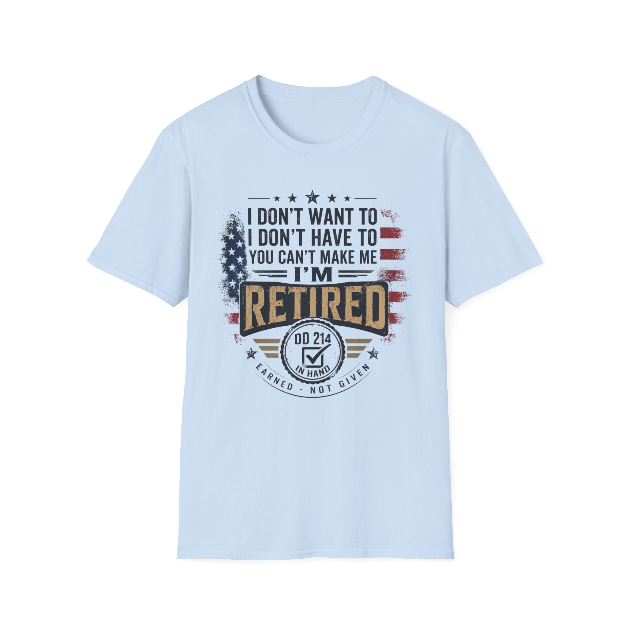 DD-214 Retired Military Tee