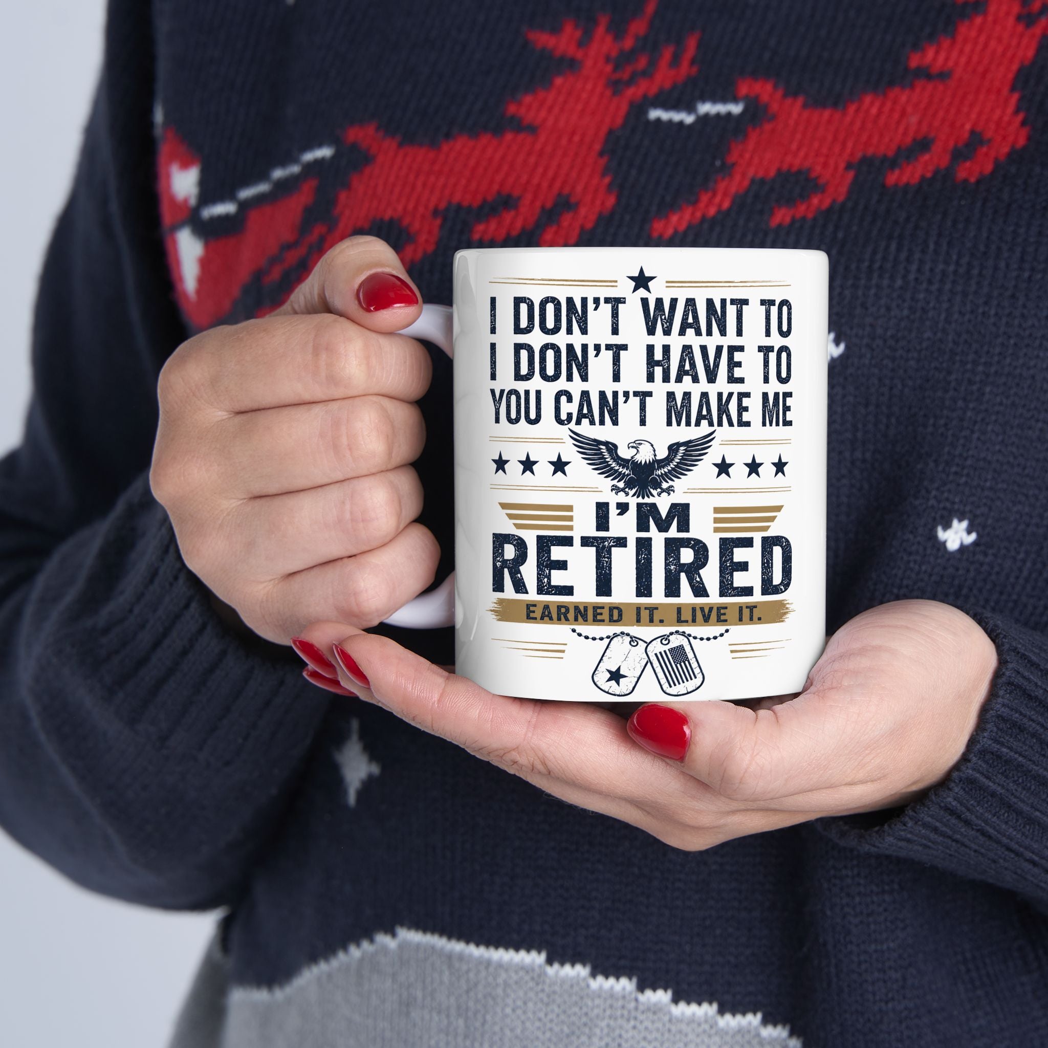 Retired Military Coffee Mug