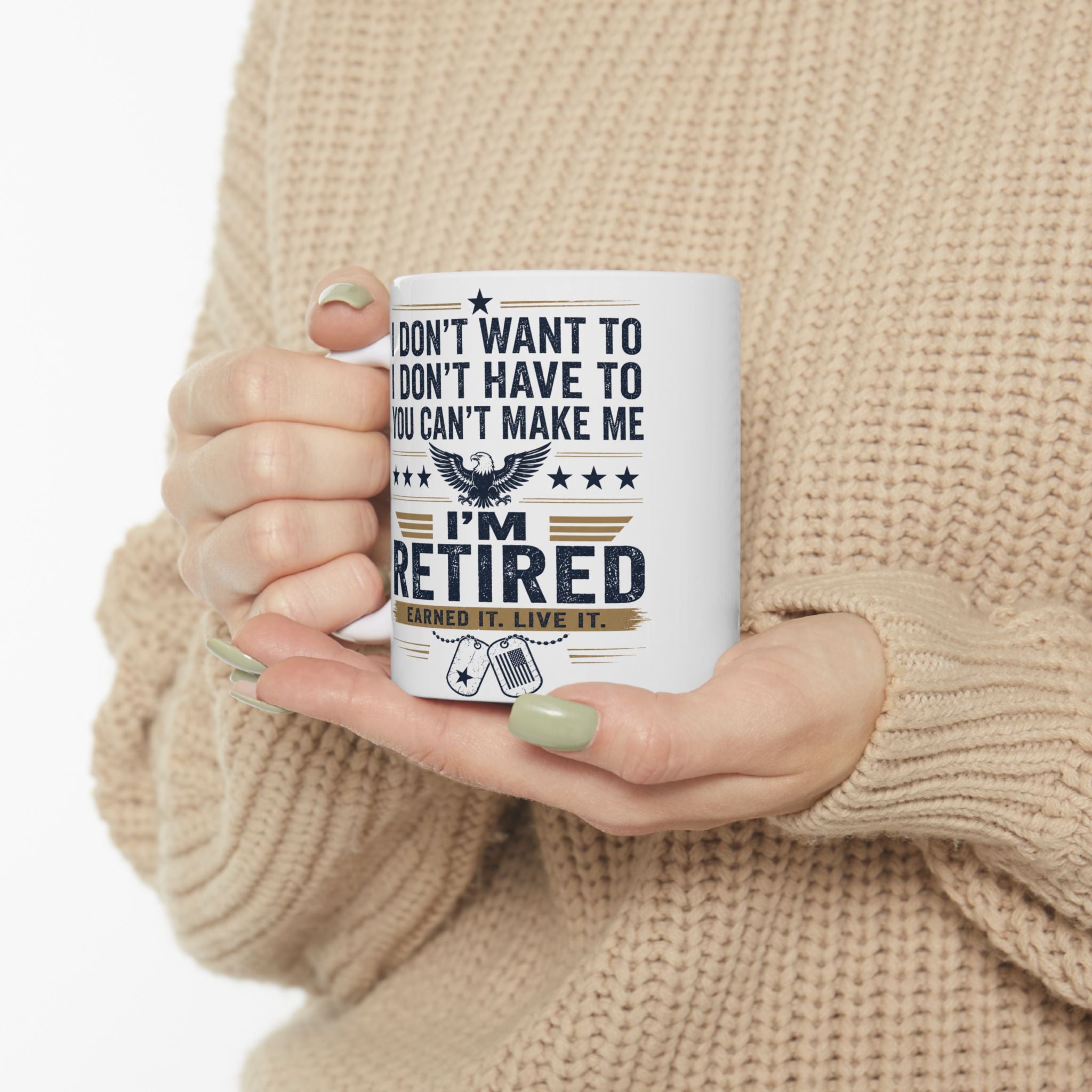 Retired Military Coffee Mug