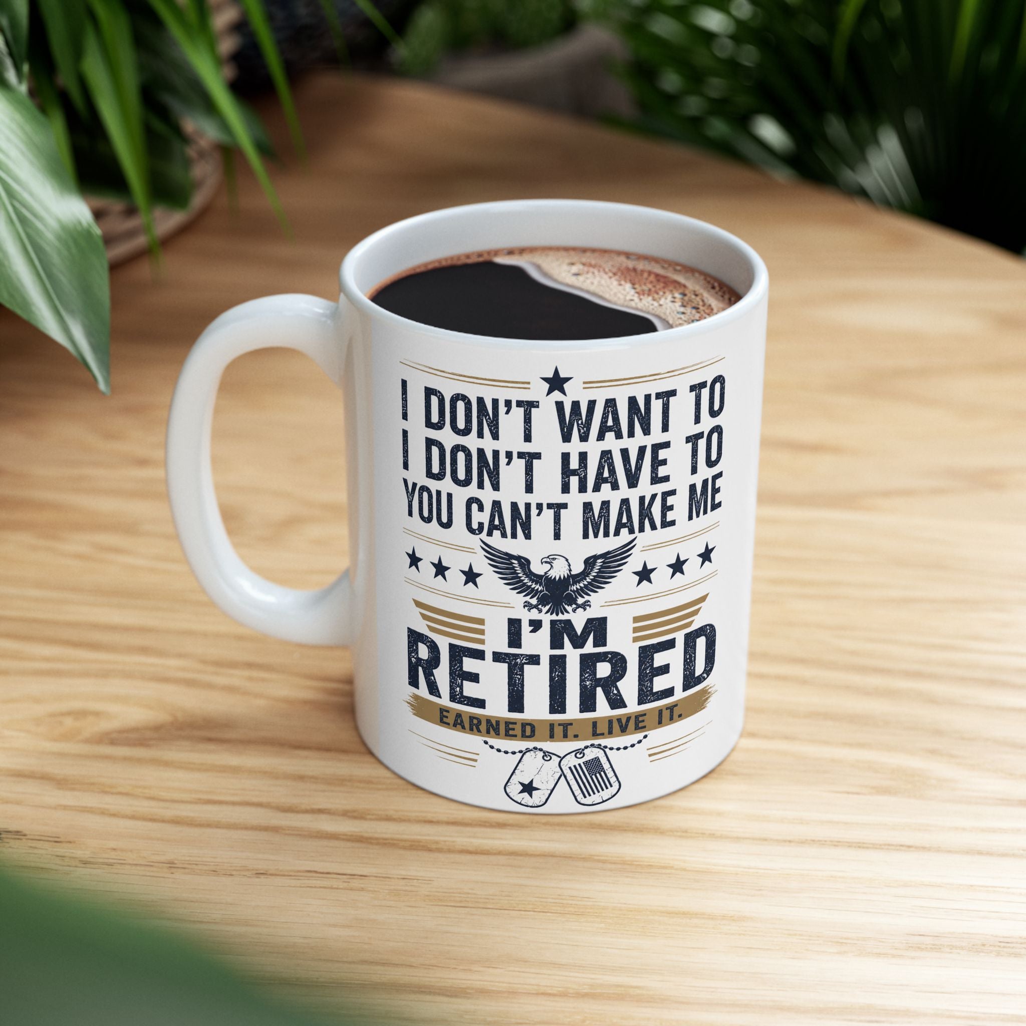 Retired Military Coffee Mug