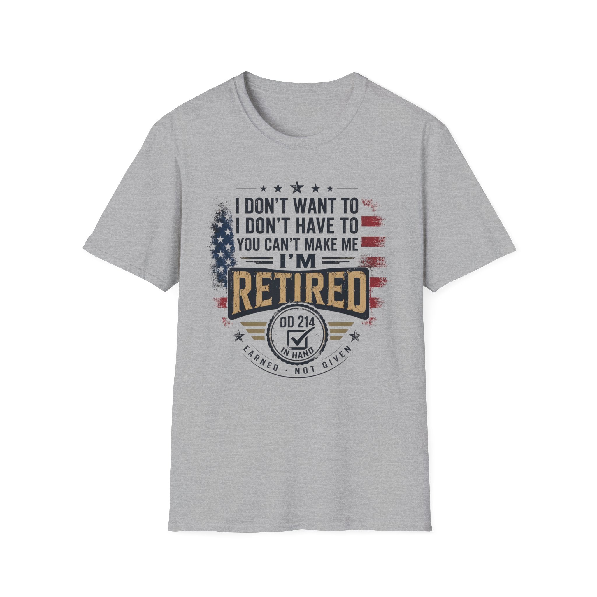 DD-214 Retired Military Tee