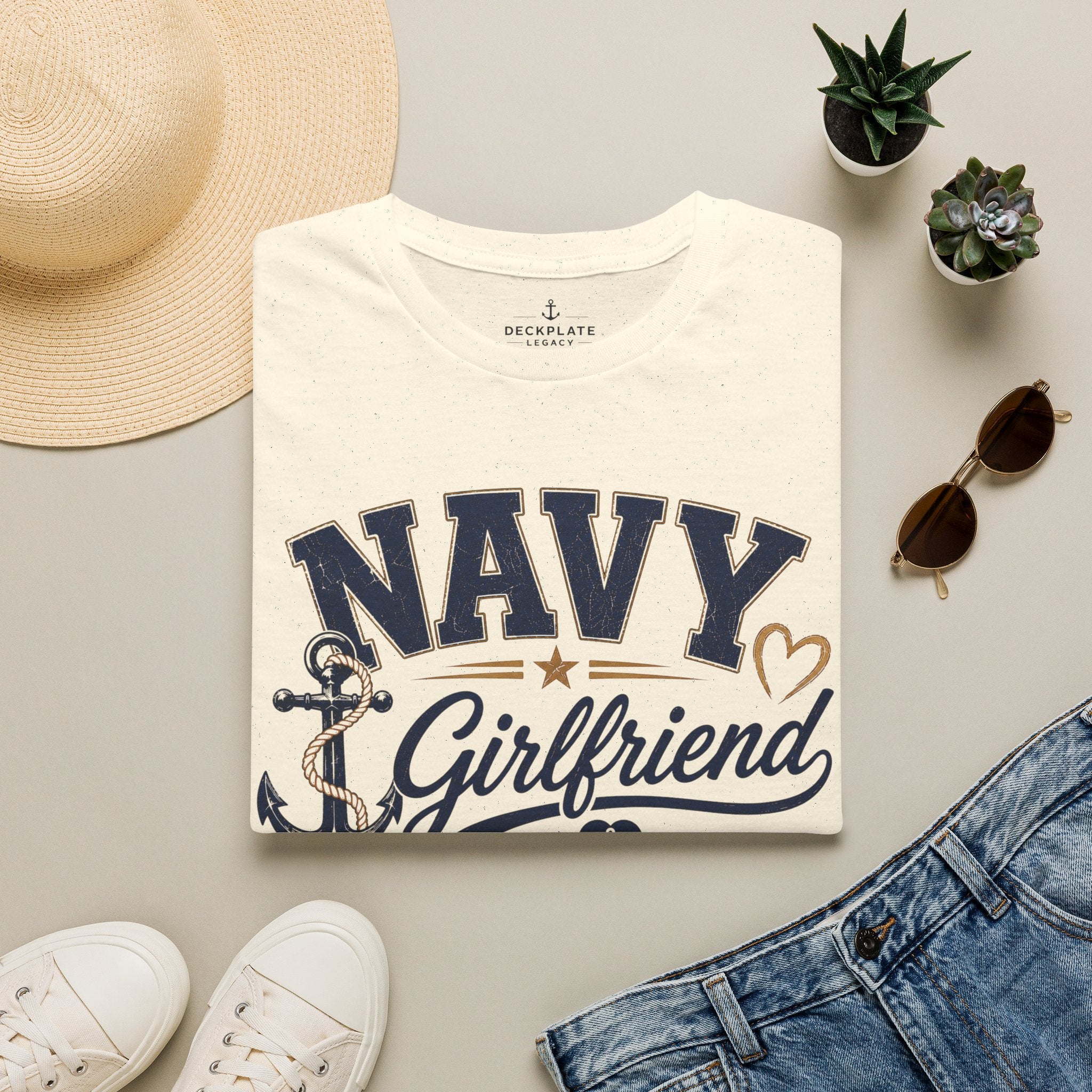 Proud Navy Girlfriend Tee