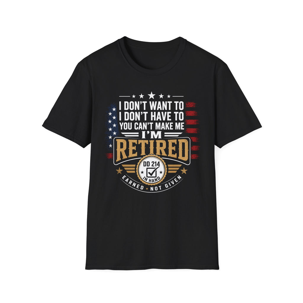 DD-214 Retired Military Tee