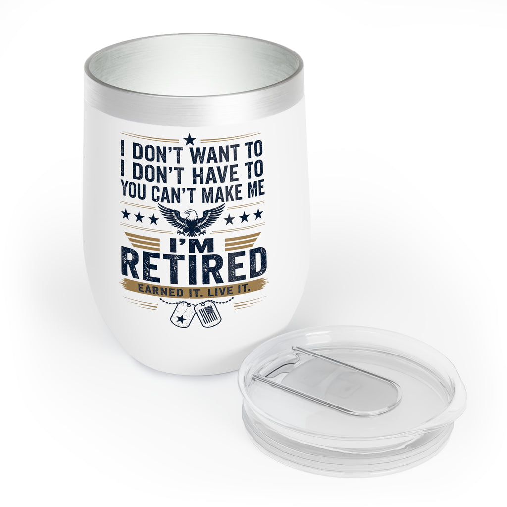 Retired Military Wine Tumbler