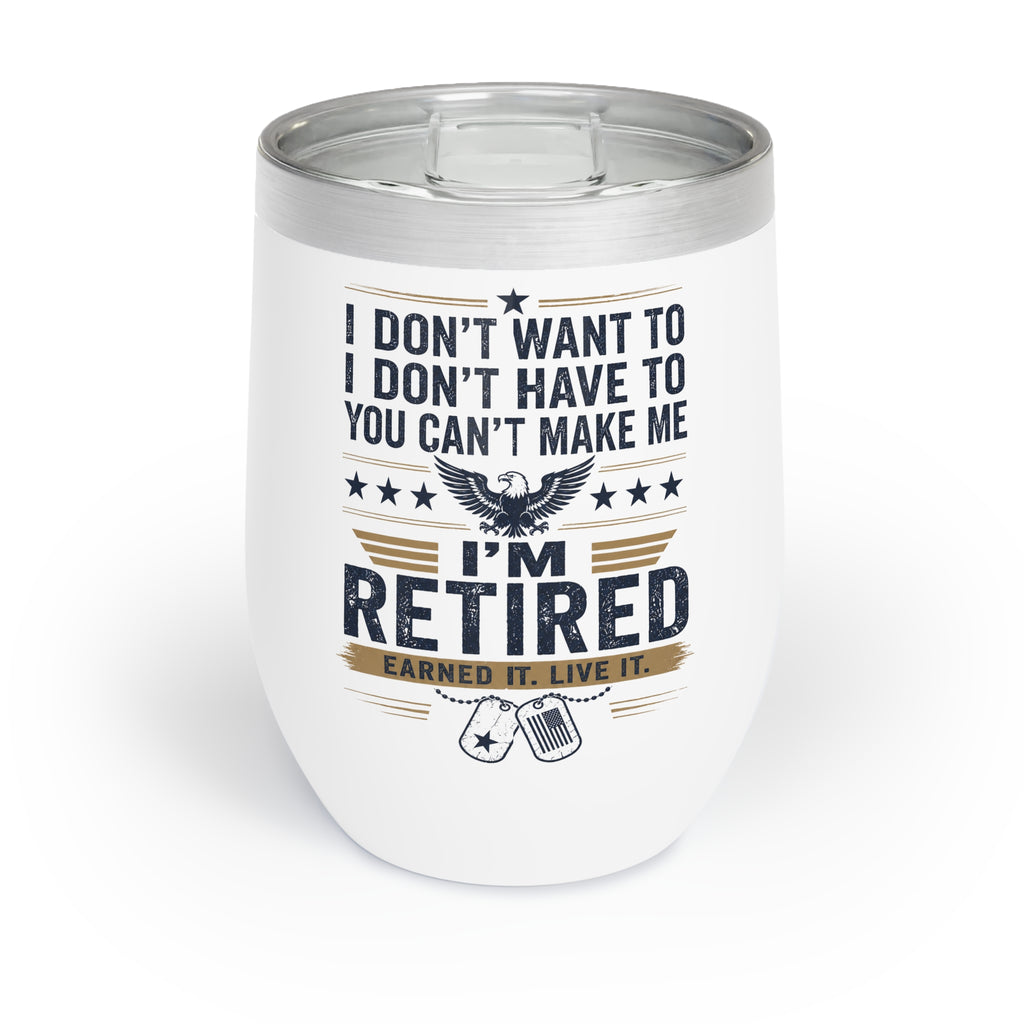 Retired Military Wine Tumbler