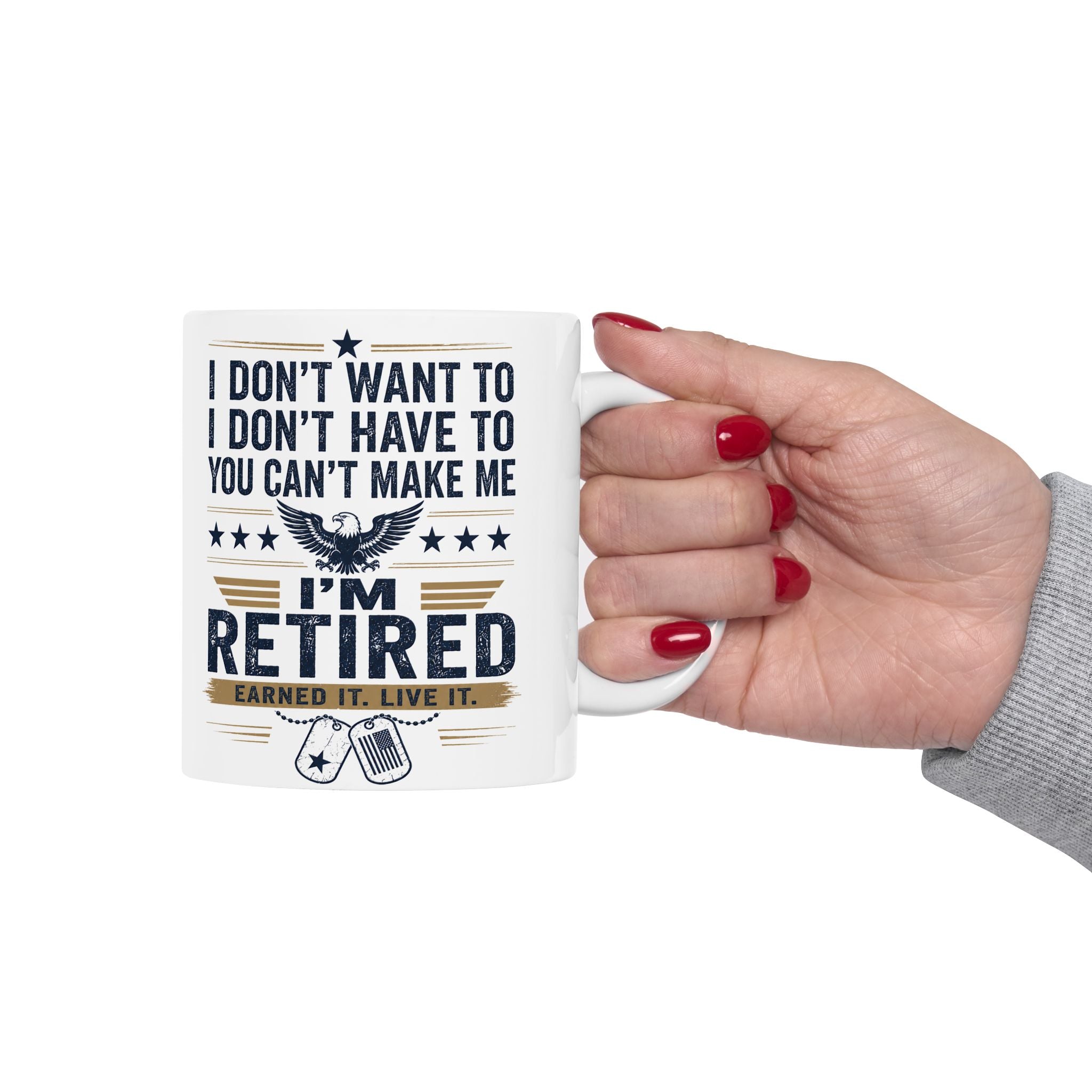 Retired Military Coffee Mug