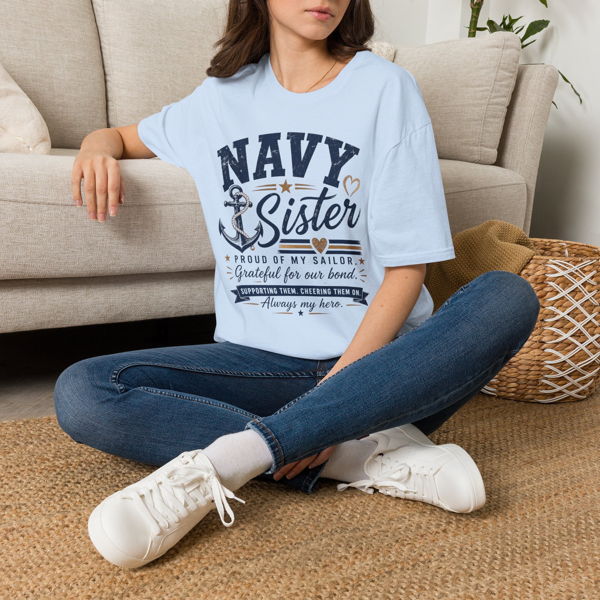 Proud Navy Sister Tee