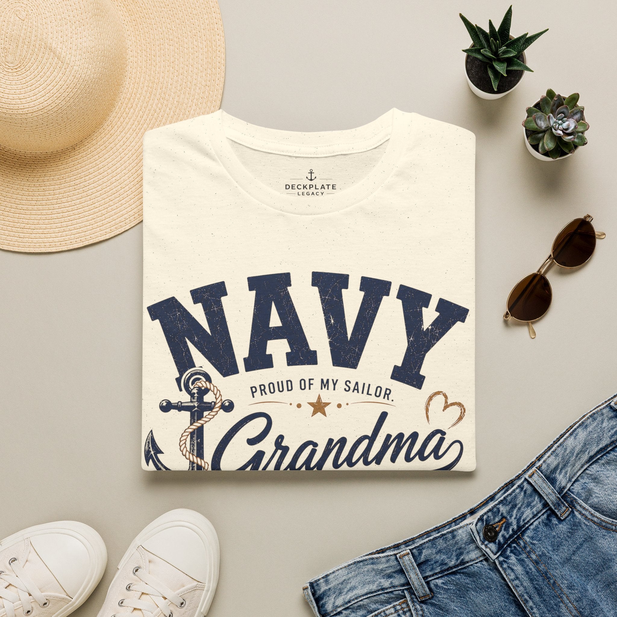 Proud Navy Grandma Tee