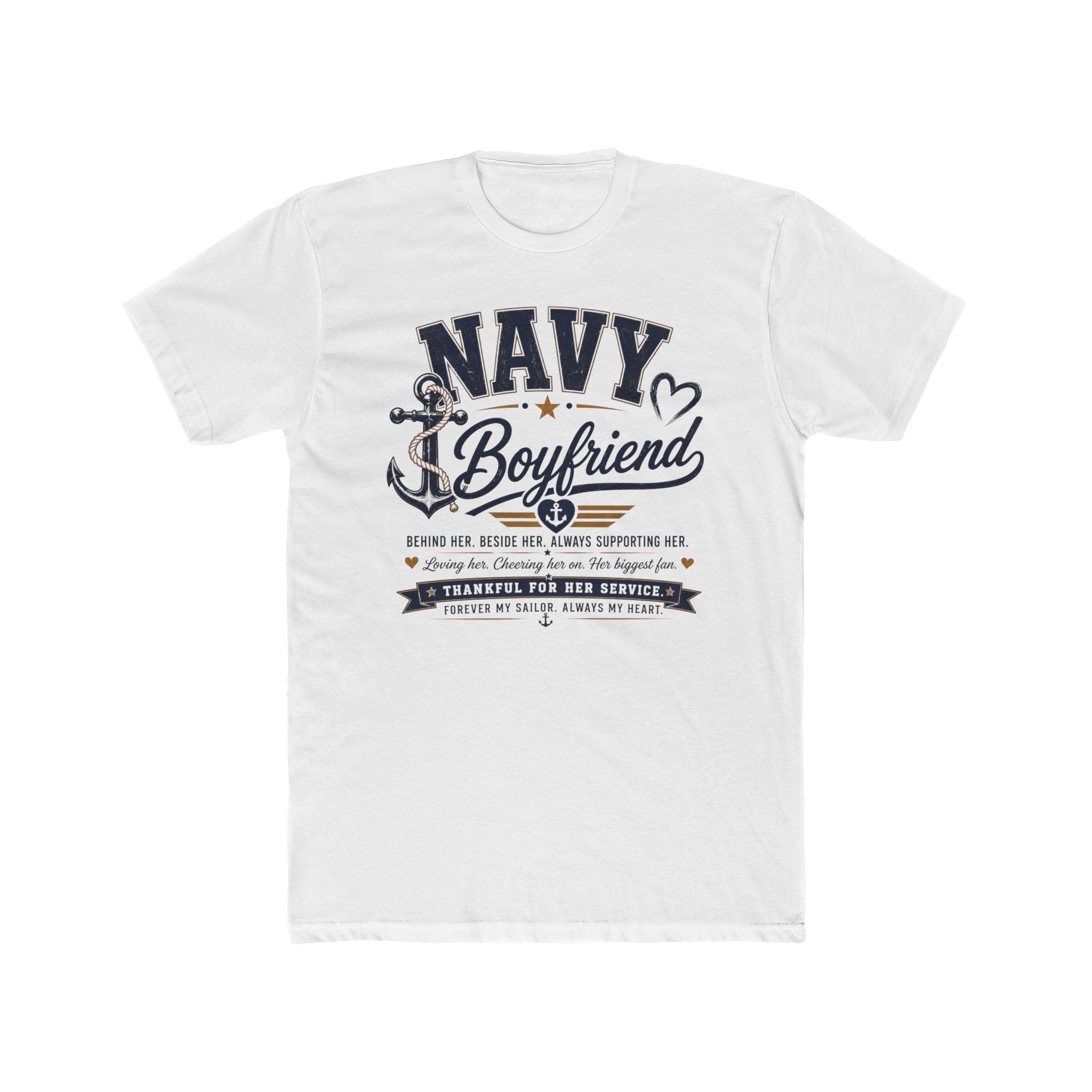 Proud Navy Boyfriend Tee
