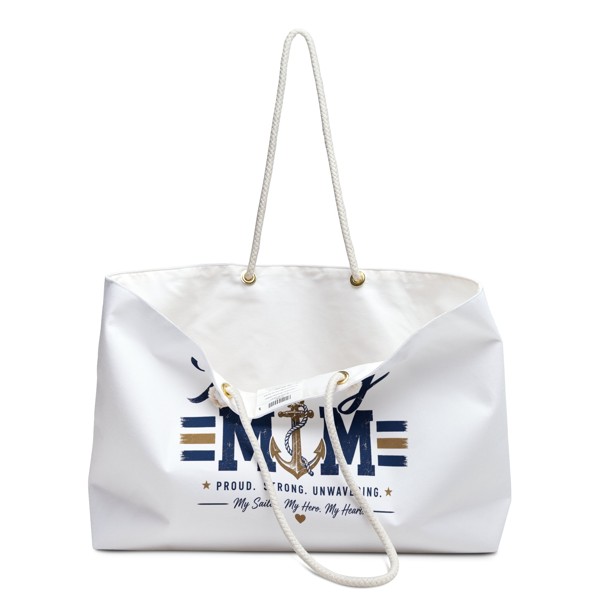 Proud Navy Mom Weekender Tote