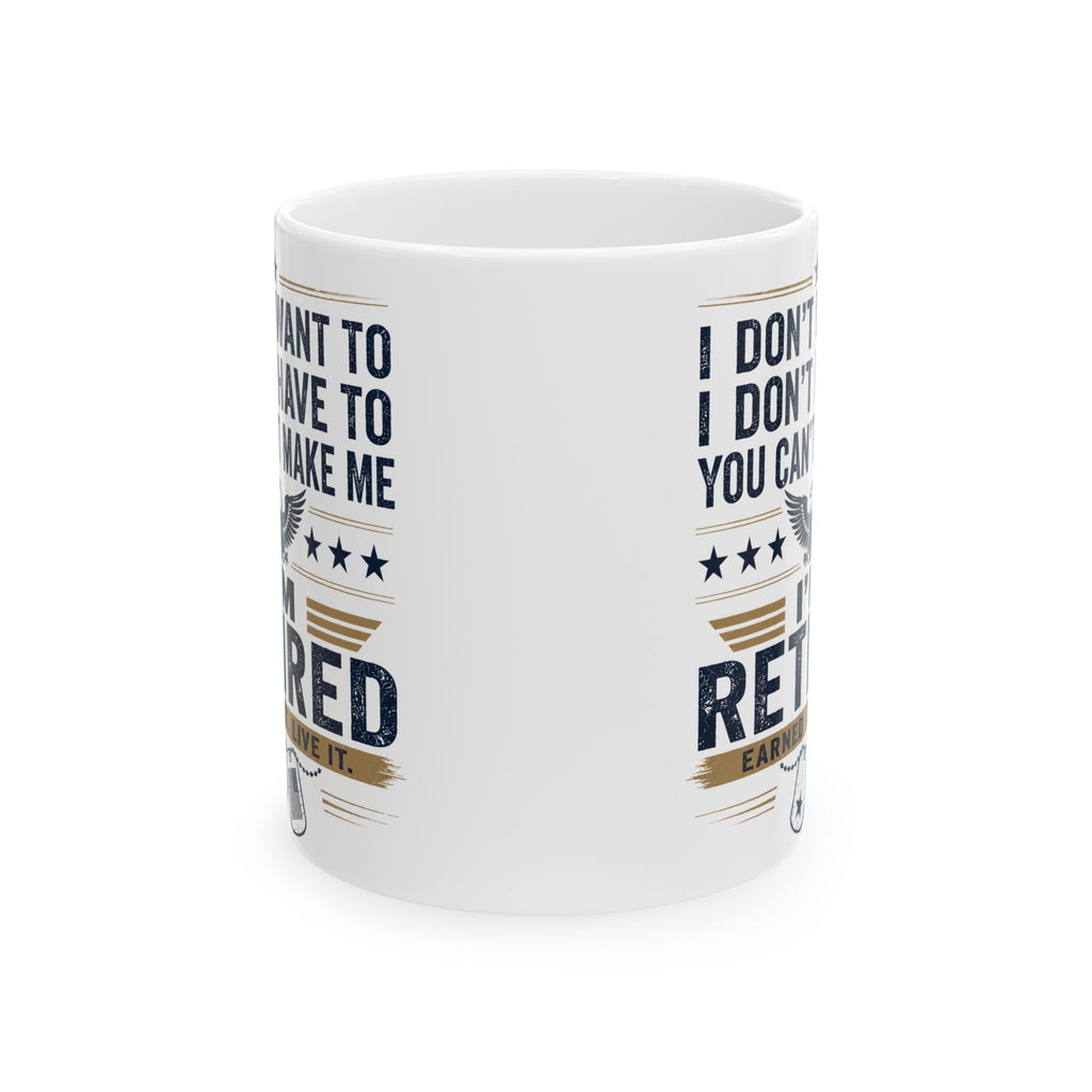 Retired Military Coffee Mug