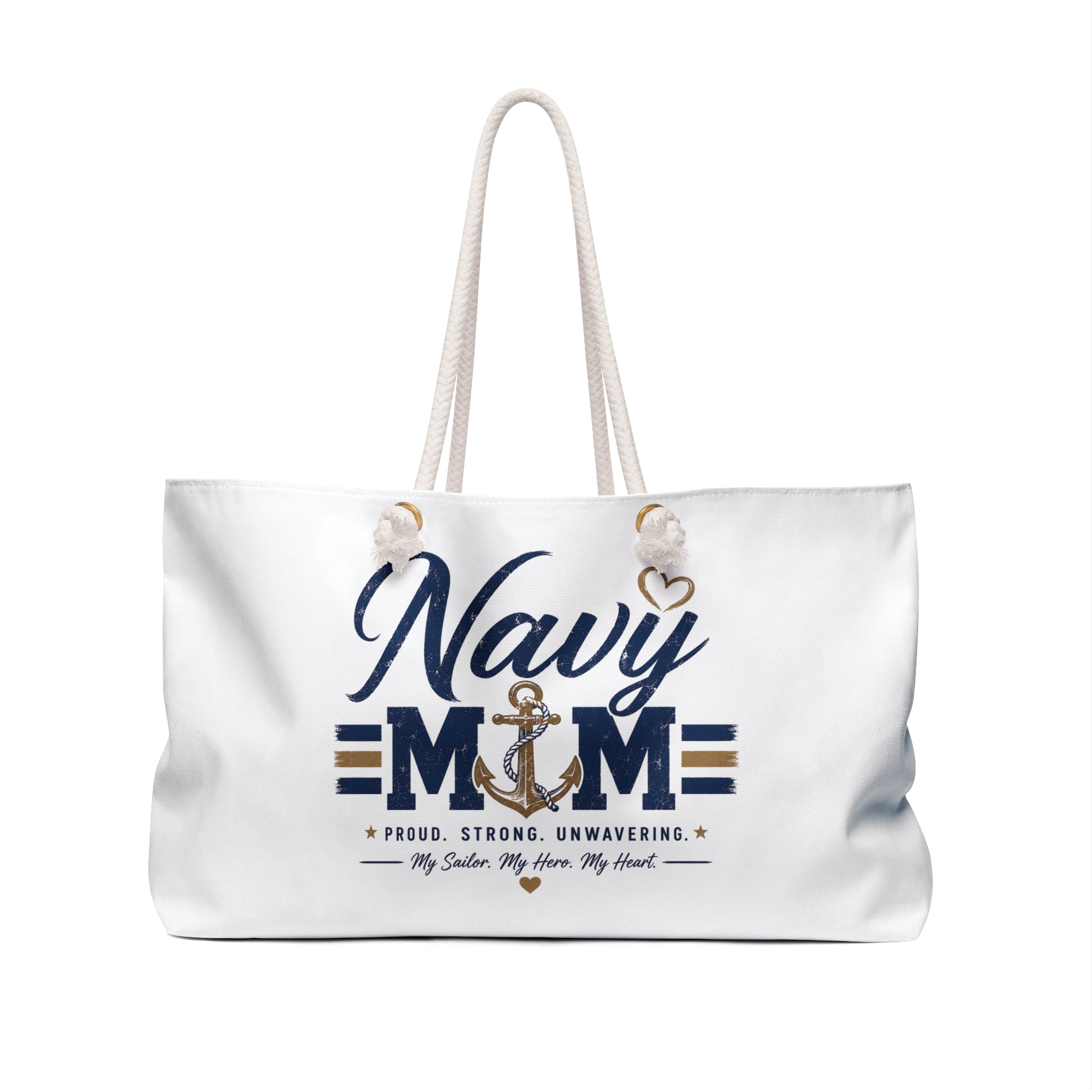 Proud Navy Mom Weekender Tote