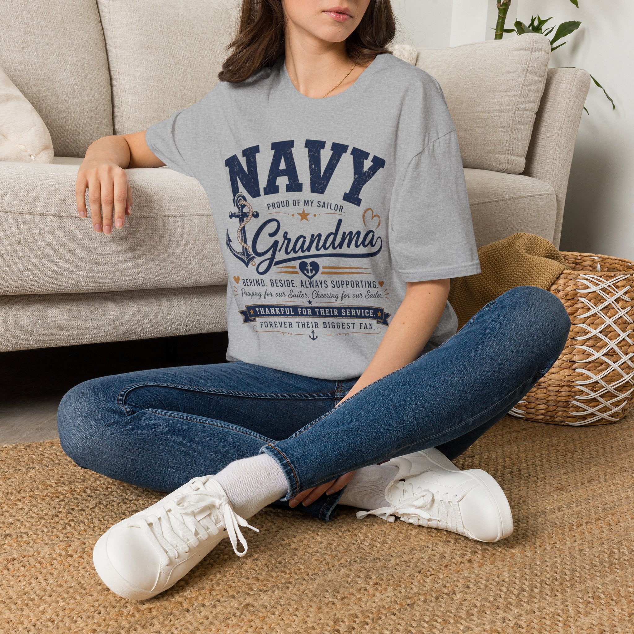 Proud Navy Grandma Tee