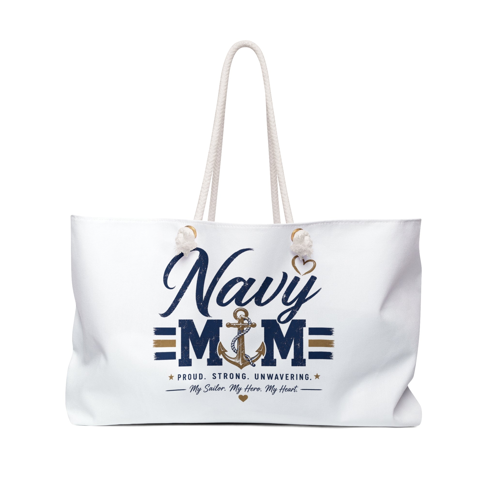 Proud Navy Mom Weekender Tote