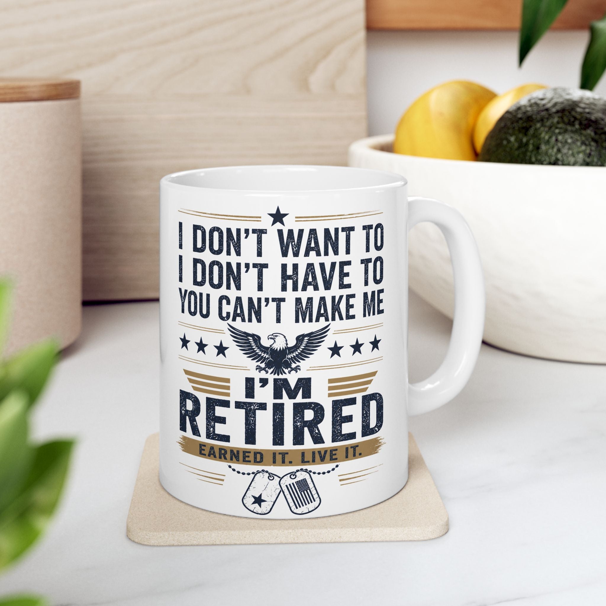 Retired Military Coffee Mug