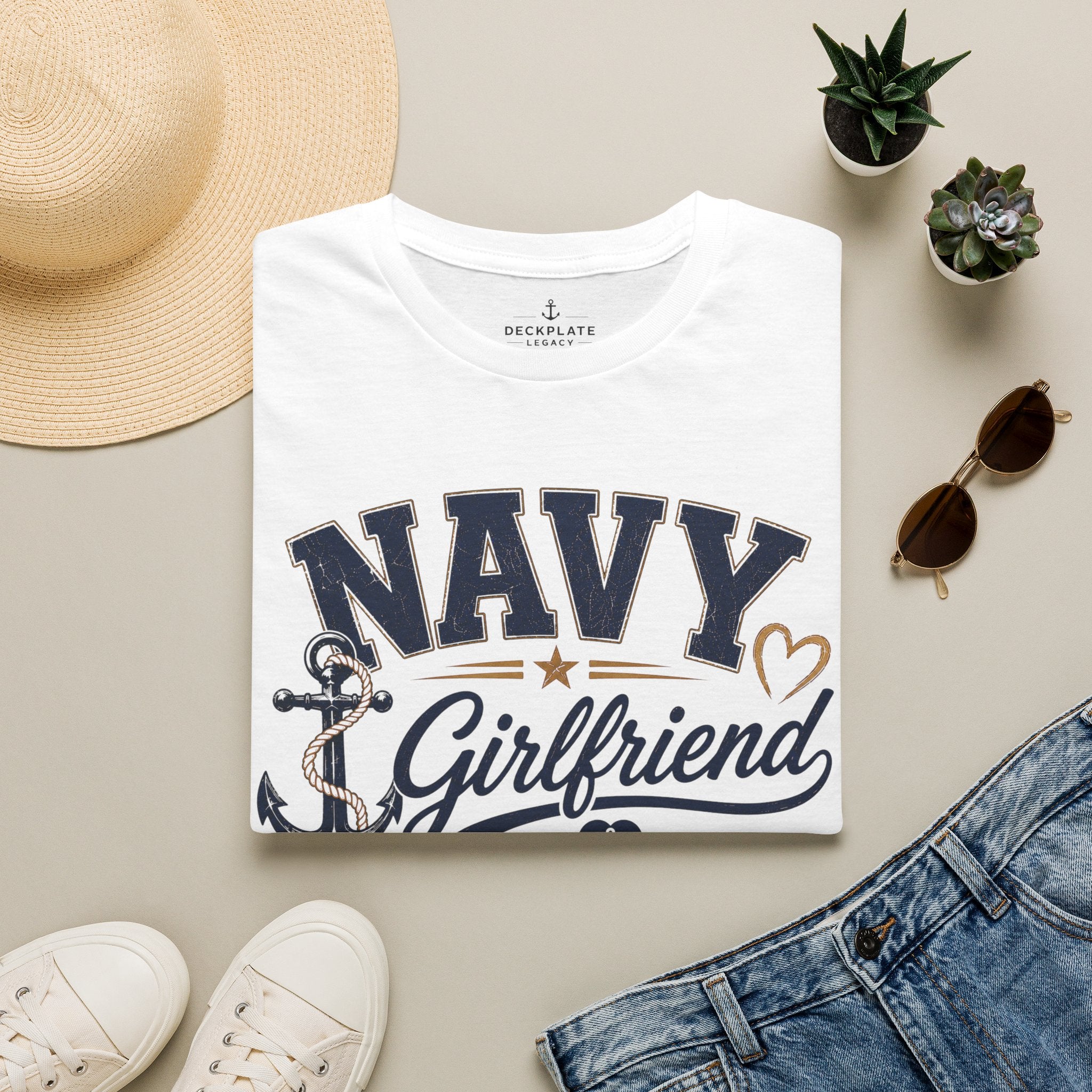 Proud Navy Girlfriend Tee