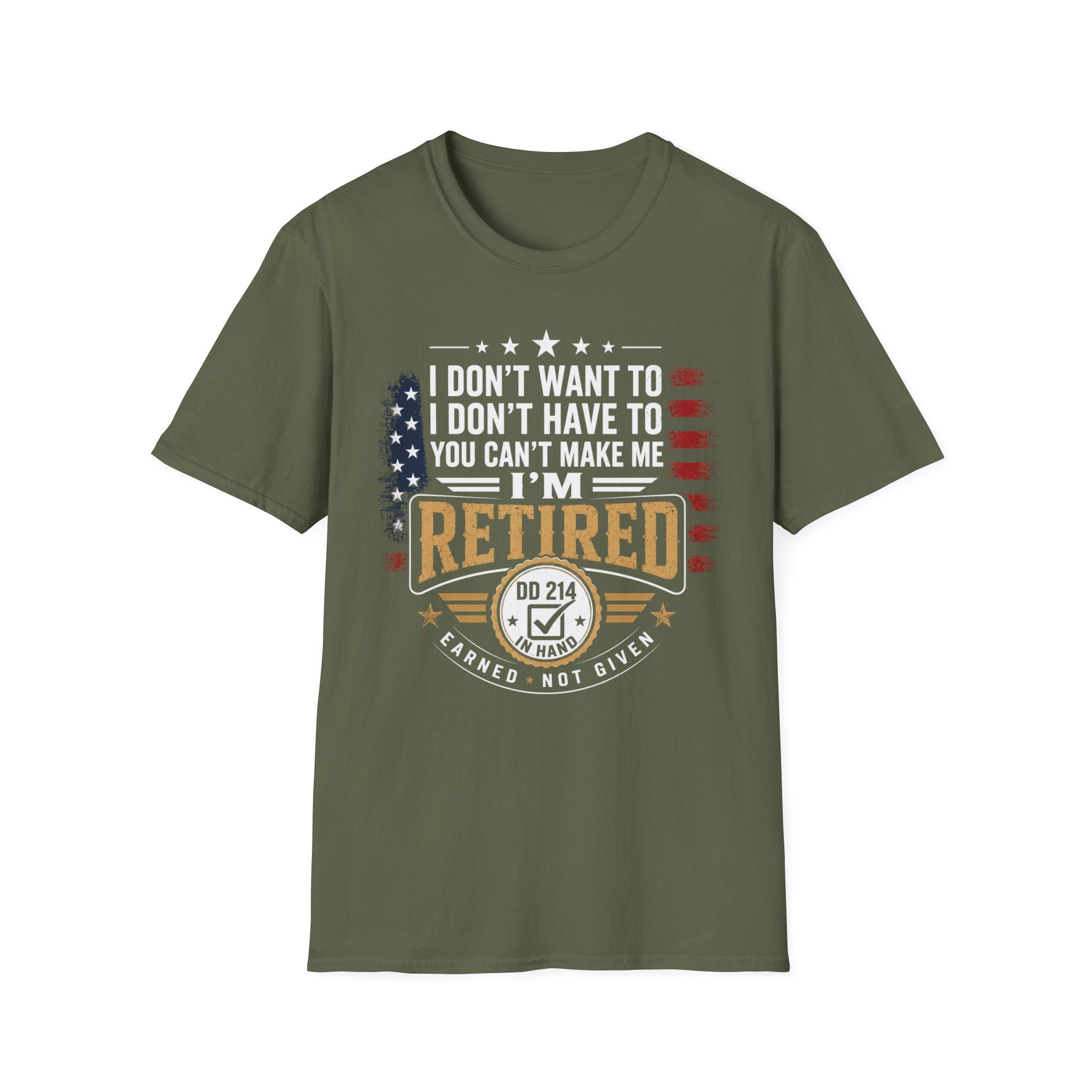 DD-214 Retired Military Tee