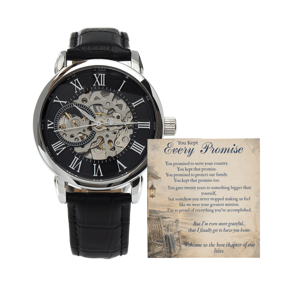 Automatic Navy officer retirement watch