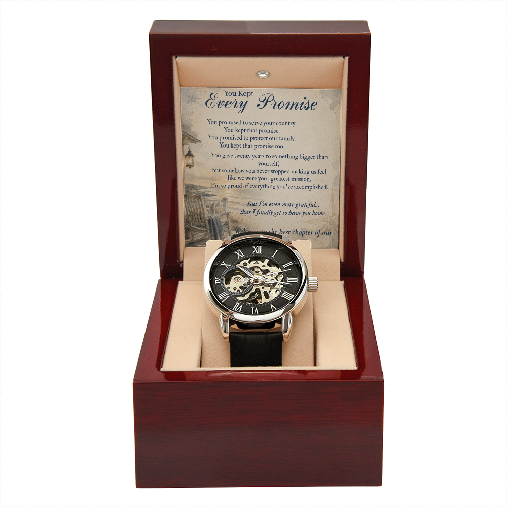 Luxury Navy keepsake watch for Chief Petty Officer