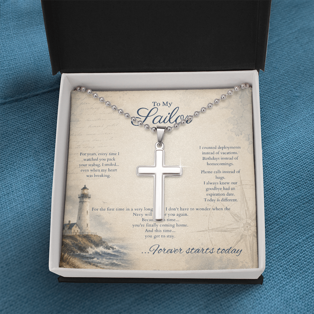 Legacy Cross Necklace by Deckplate Legacy