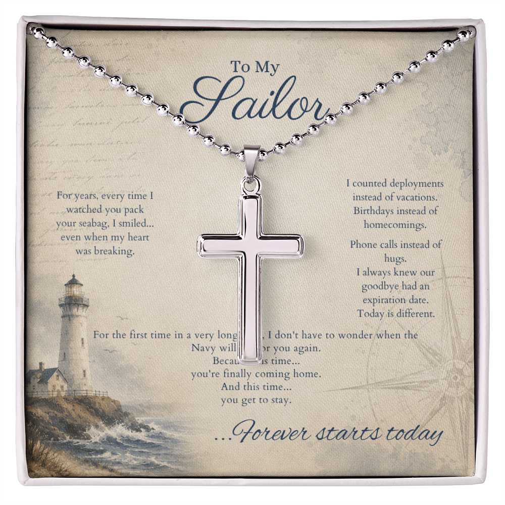 Legacy Cross Necklace by Deckplate Legacy