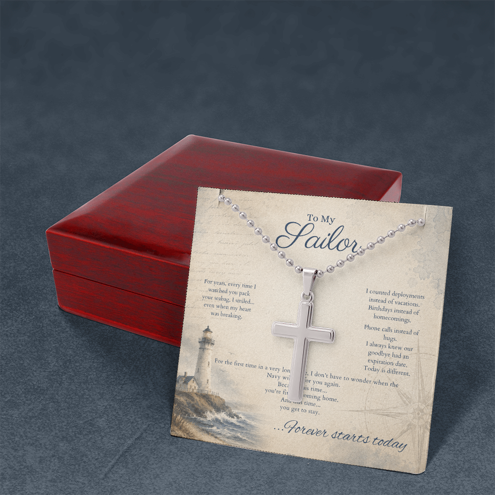 Legacy Cross Necklace by Deckplate Legacy
