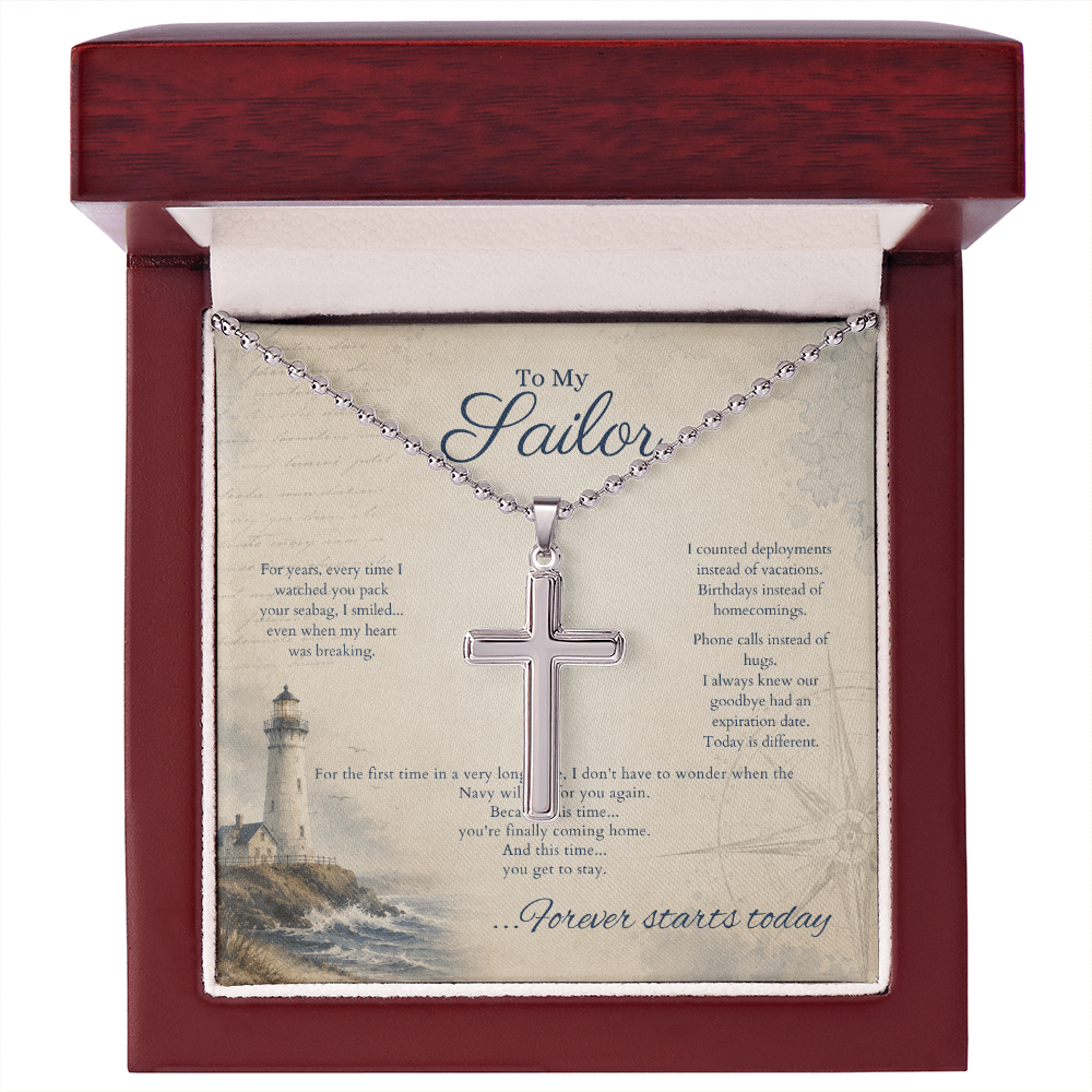 Legacy Cross Necklace by Deckplate Legacy