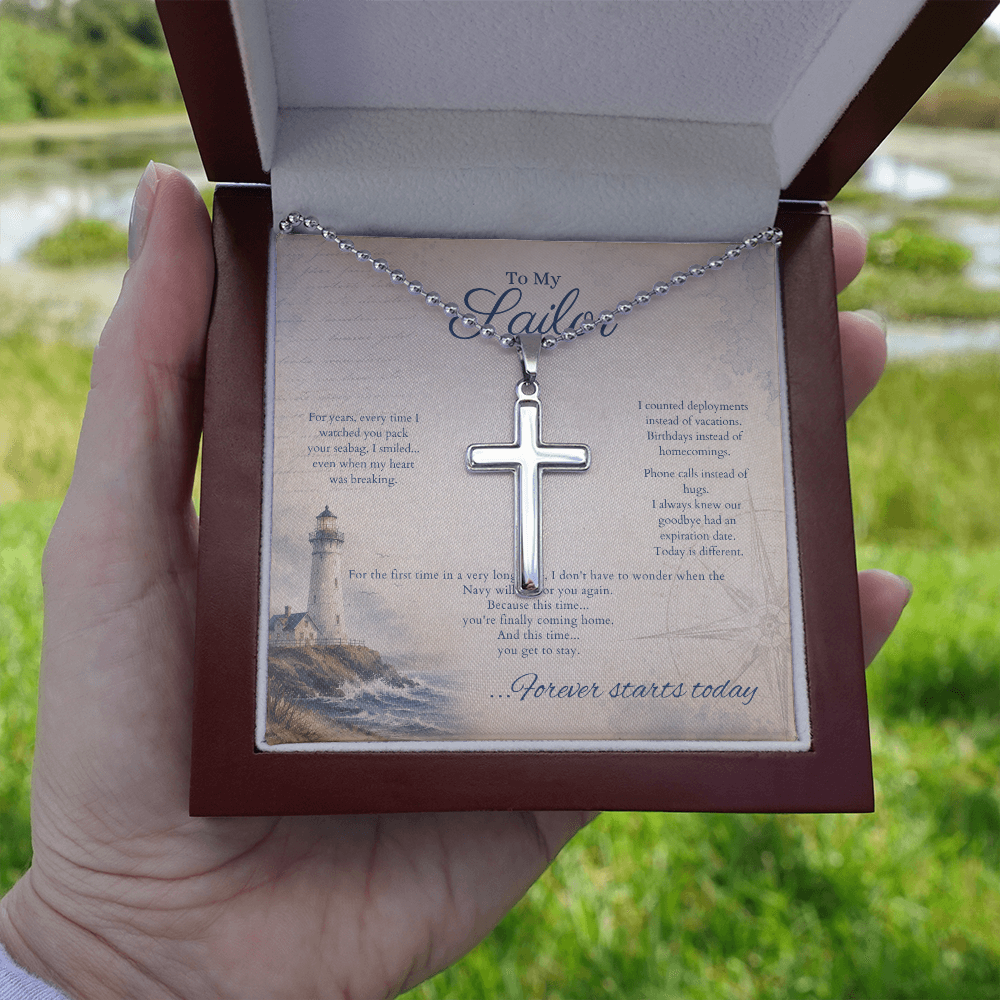 Legacy Cross Necklace by Deckplate Legacy