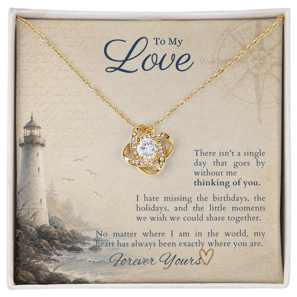 Love Knot Necklace by Deckplate Legacy