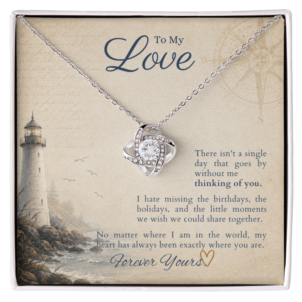 Love Knot Necklace by Deckplate Legacy