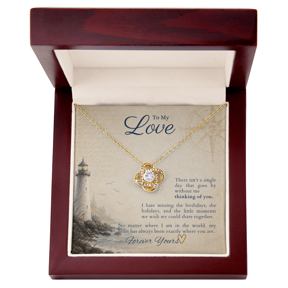 Love Knot Necklace by Deckplate Legacy