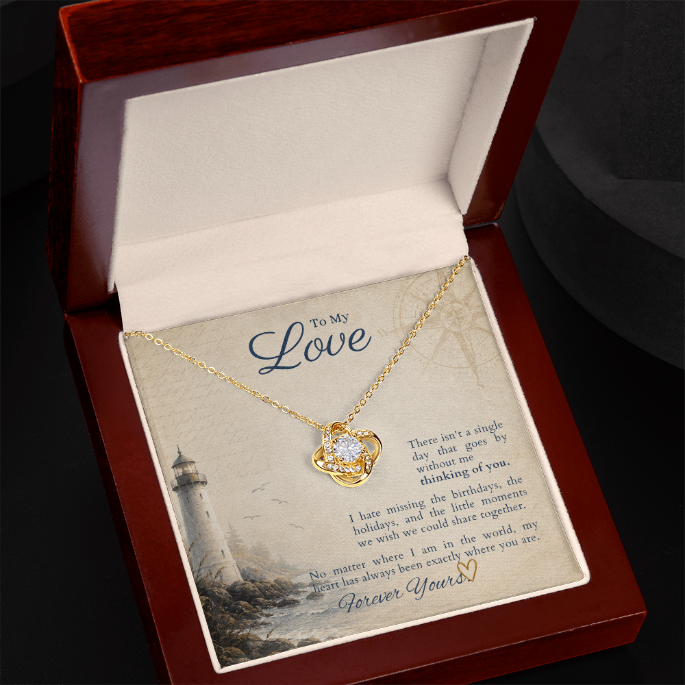 Love Knot Necklace by Deckplate Legacy
