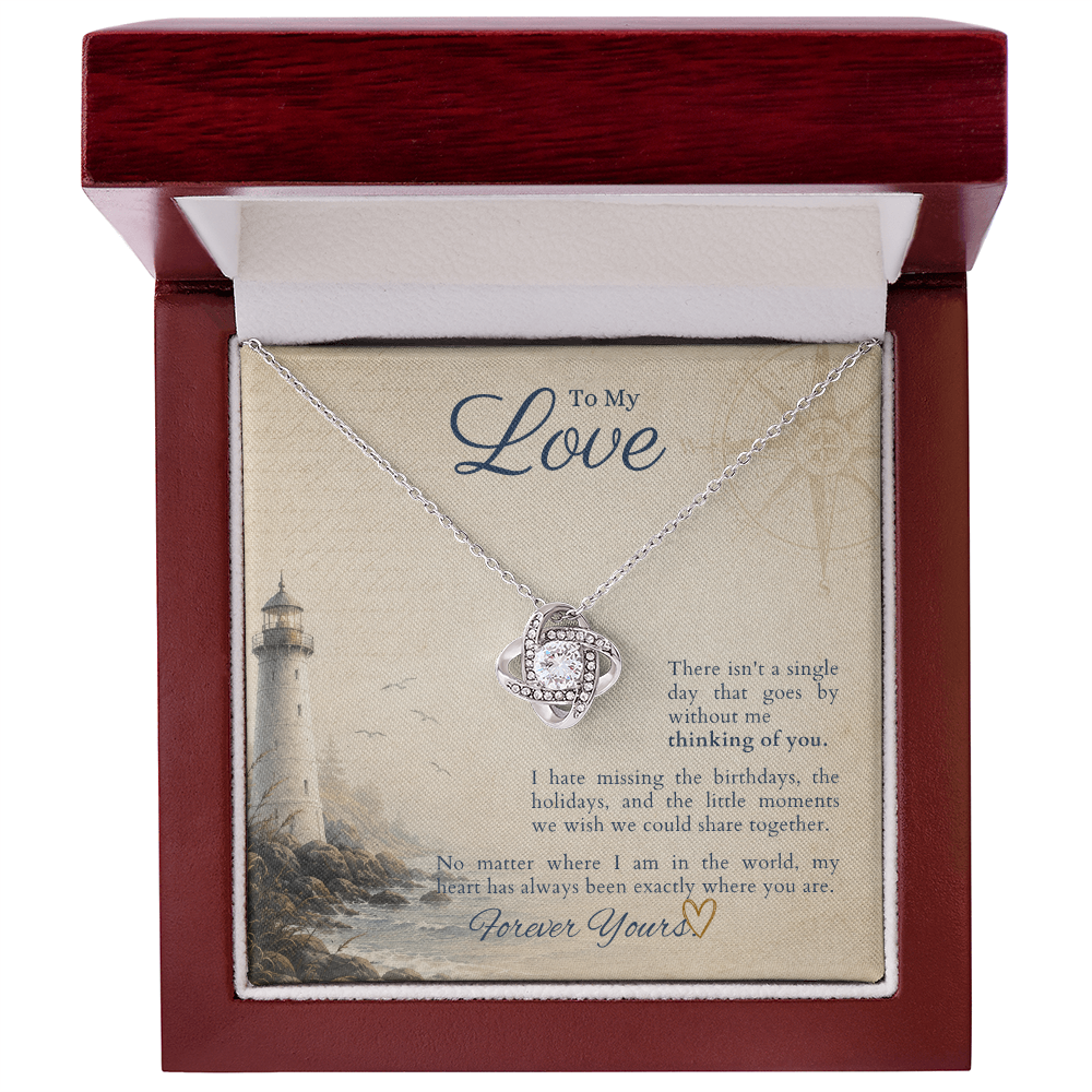 Love Knot Necklace by Deckplate Legacy