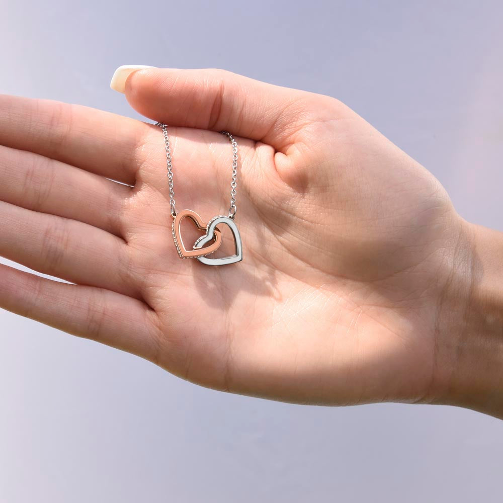 Interlocking Hearts Necklace by Deckplate Legacy