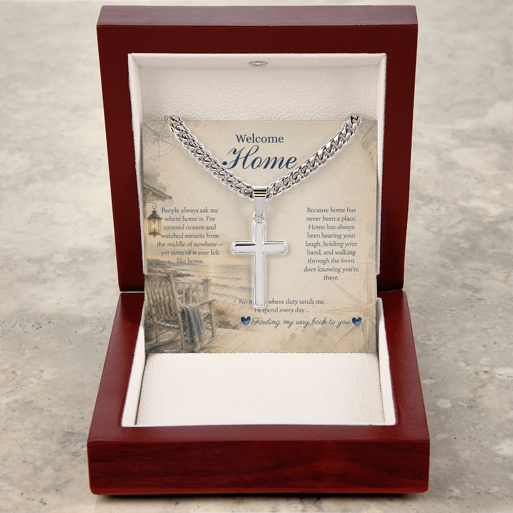 Artisan Cross Necklace by Deckplate Legacy