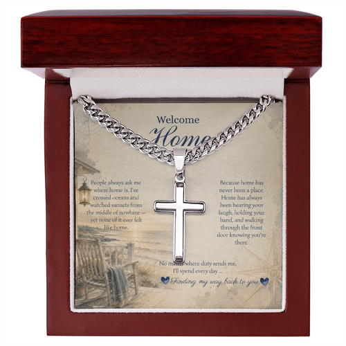 Artisan Cross Necklace by Deckplate Legacy