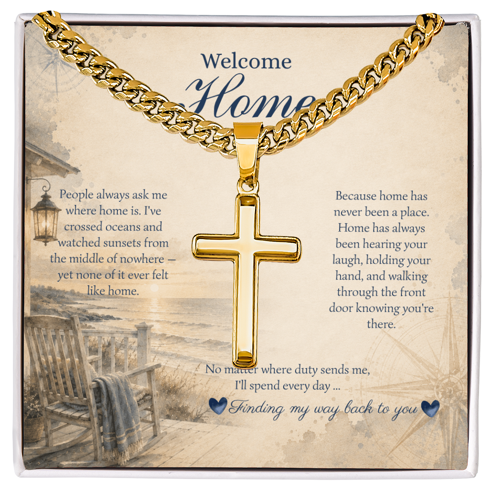 Artisan Cross Necklace by Deckplate Legacy
