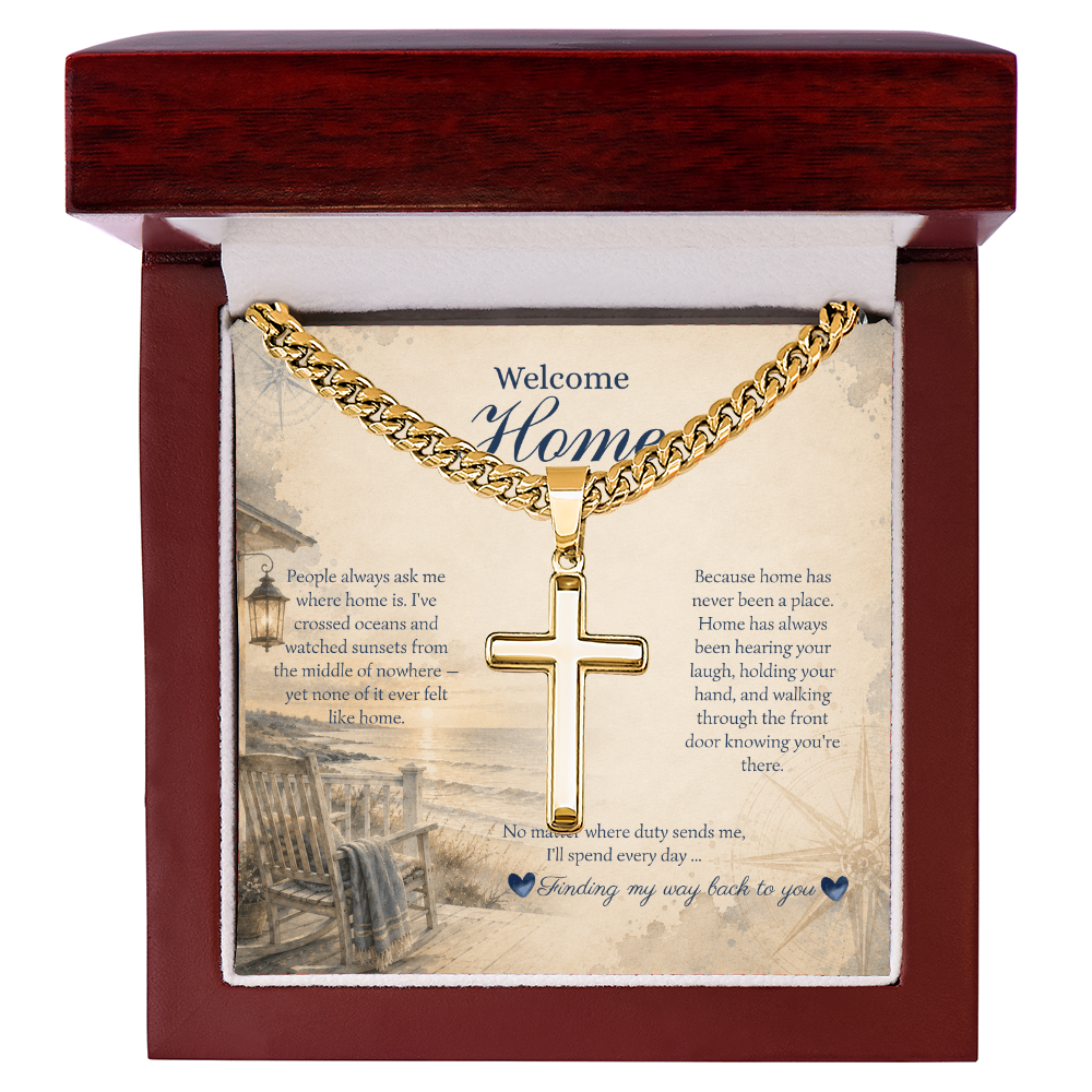 Artisan Cross Necklace by Deckplate Legacy