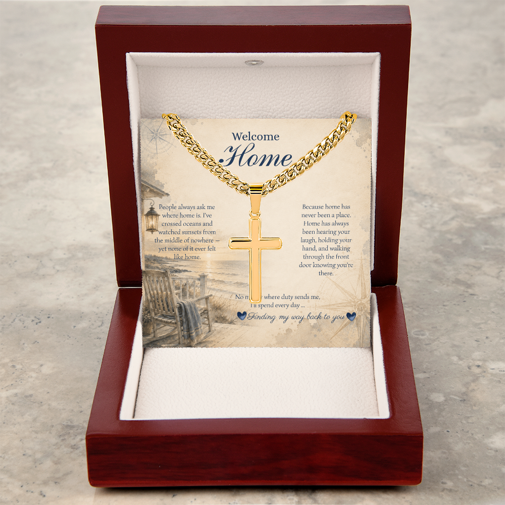 Artisan Cross Necklace by Deckplate Legacy