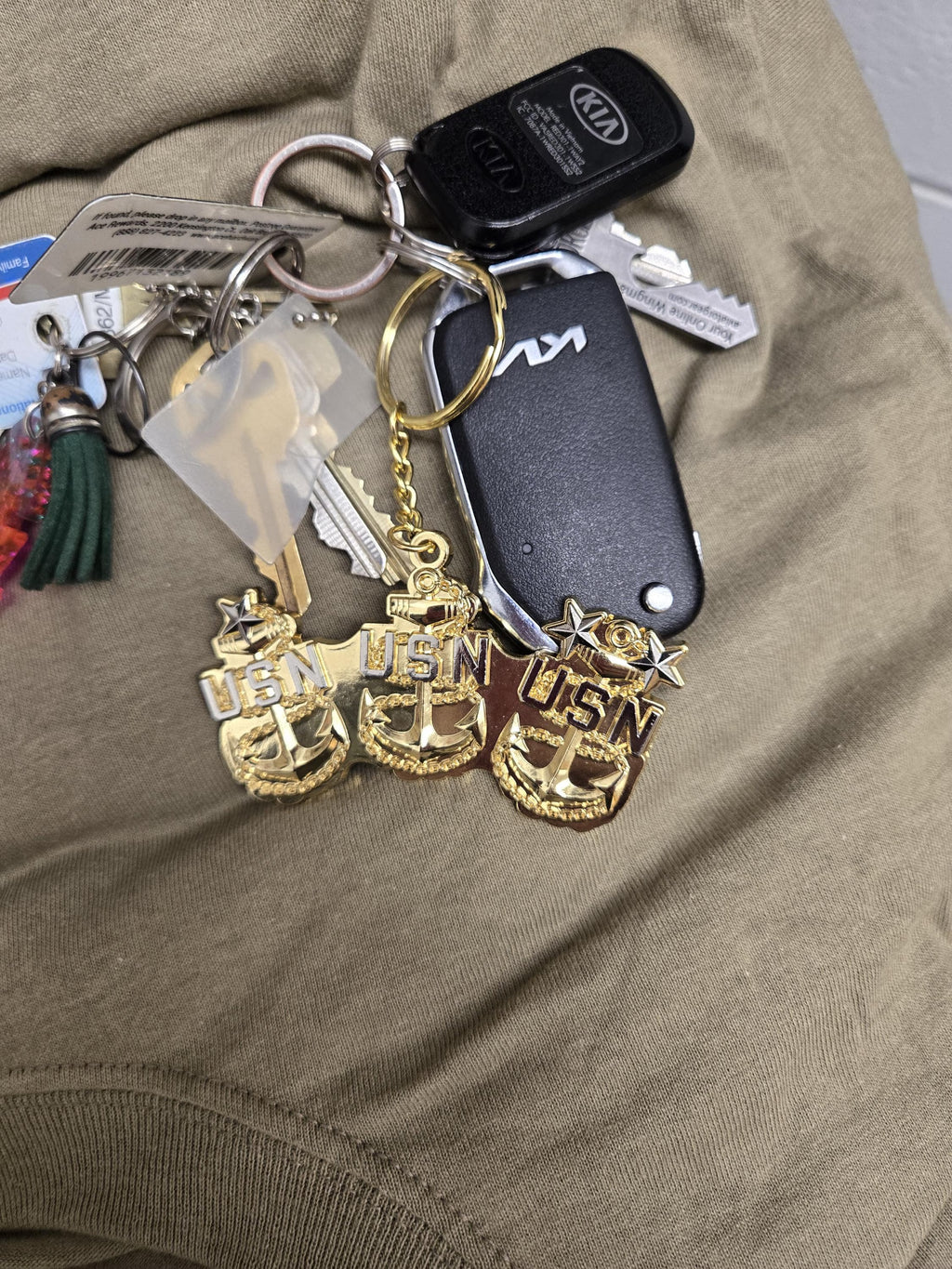 The Anchors Keychain by Deckplate Legacy