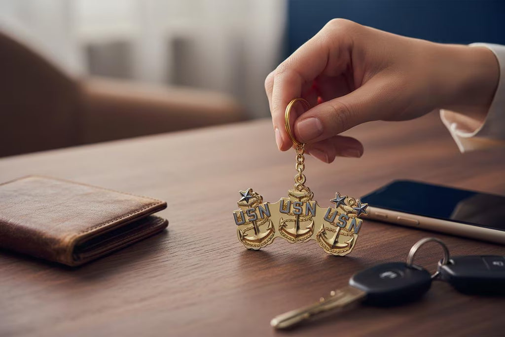 The Anchors Keychain by Deckplate Legacy