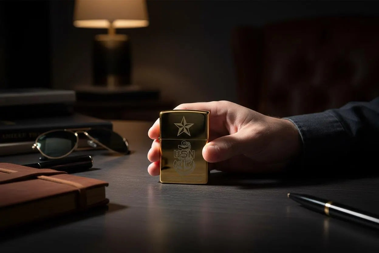 One Mess Engraved Windproof Lighter by Deckplate Legacy