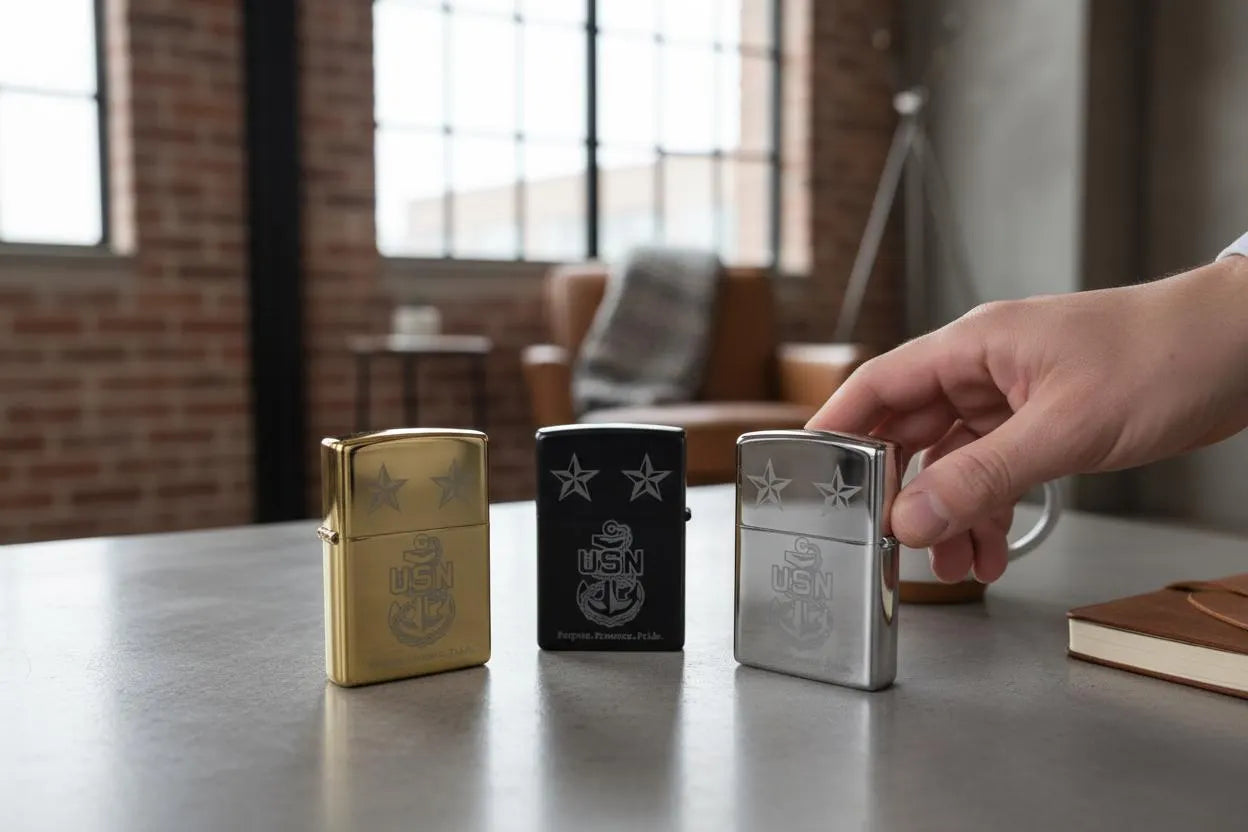 One Mess Engraved Windproof Lighter by Deckplate Legacy