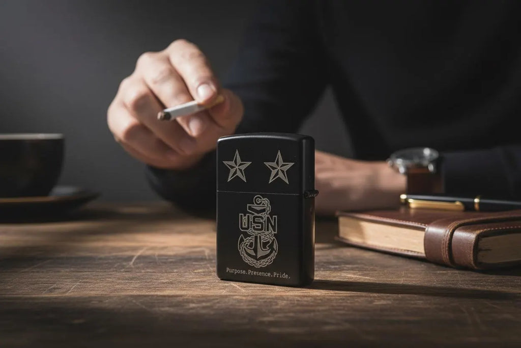 One Mess Engraved Windproof Lighter by Deckplate Legacy