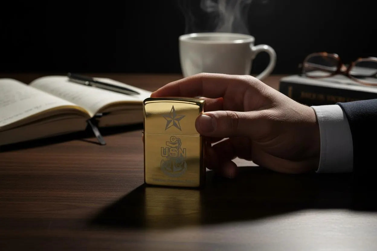 One Mess Engraved Windproof Lighter by Deckplate Legacy