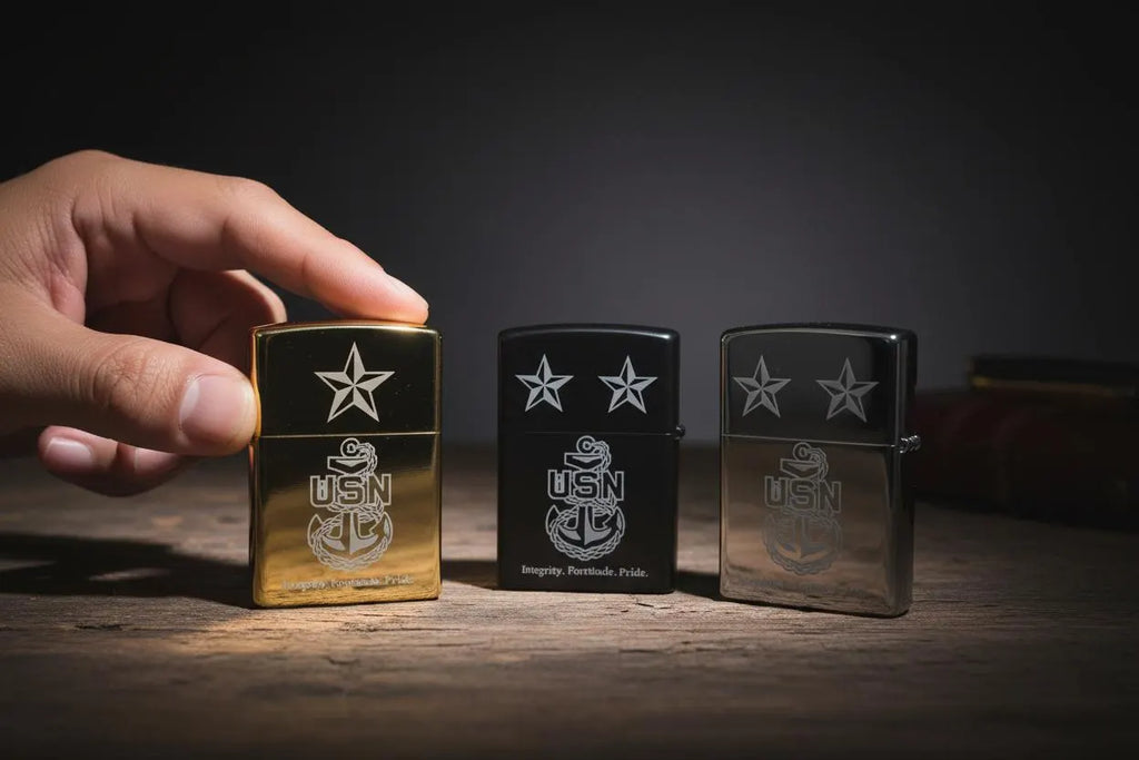 One Mess Engraved Windproof Lighter by Deckplate Legacy