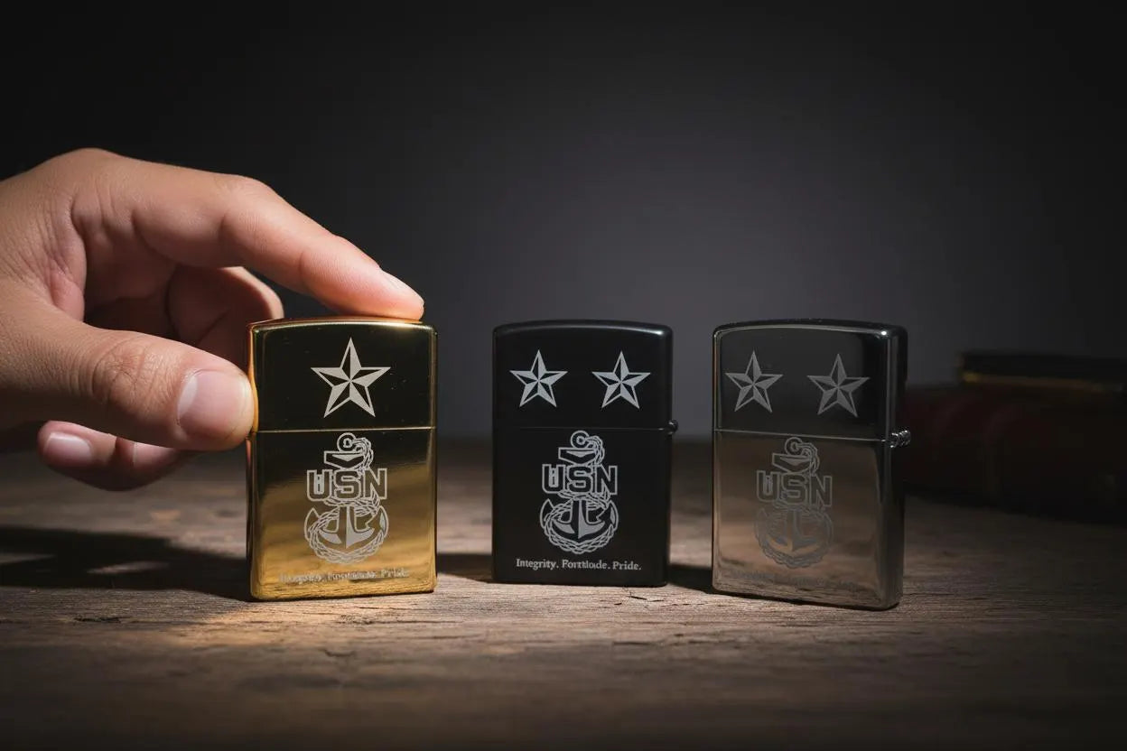 One Mess Engraved Windproof Lighter by Deckplate Legacy