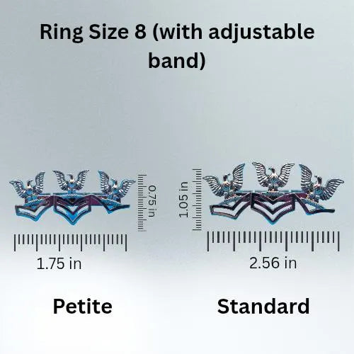 The Earned Stripes Petty Officer Ring by Deckplate Legacy